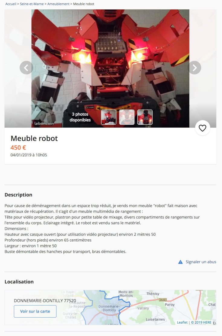 Meuble Robot