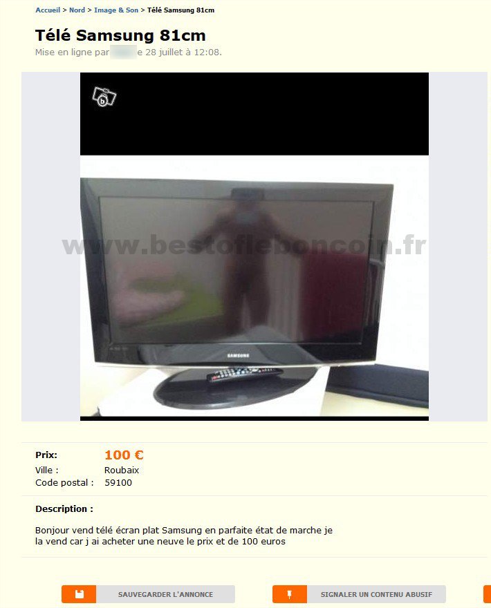 Télé Samsung 81cm