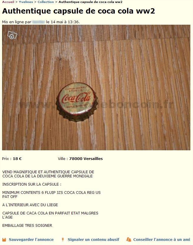 Capsule de Coca Cola