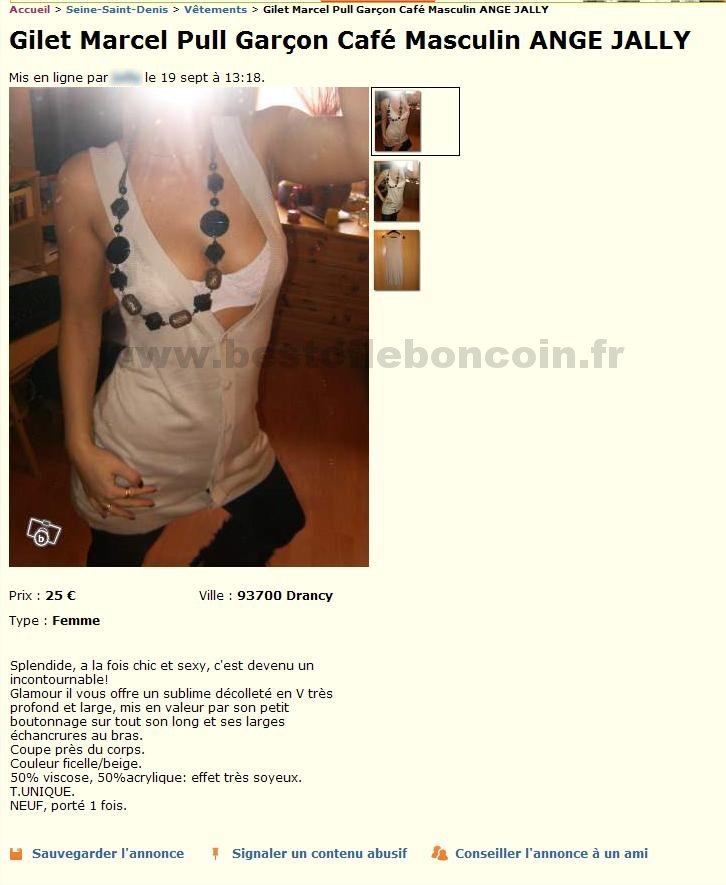 Gilet décolleté