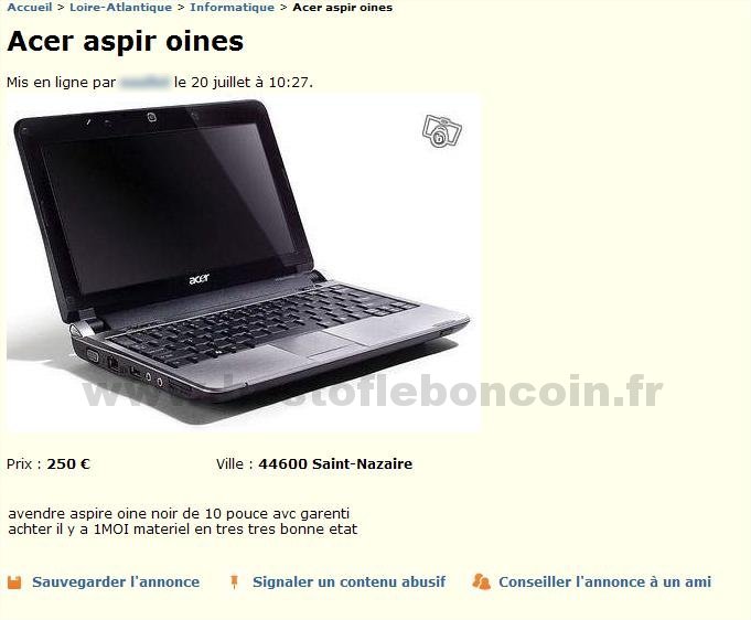 Acer Aspir Oines