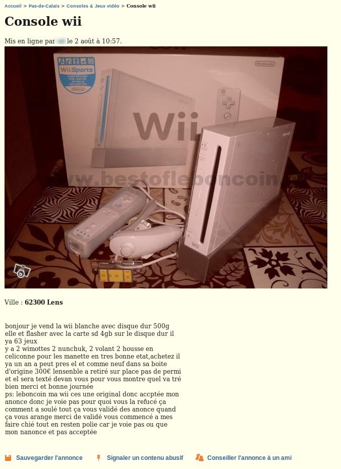 Wii (pas faire chié)
