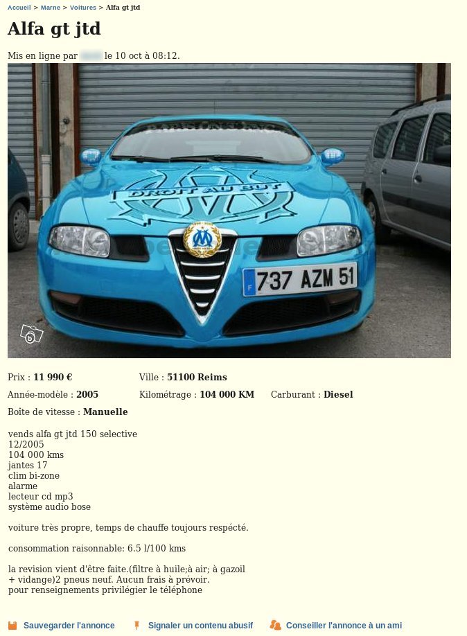 Alfa GT "tuning OM"