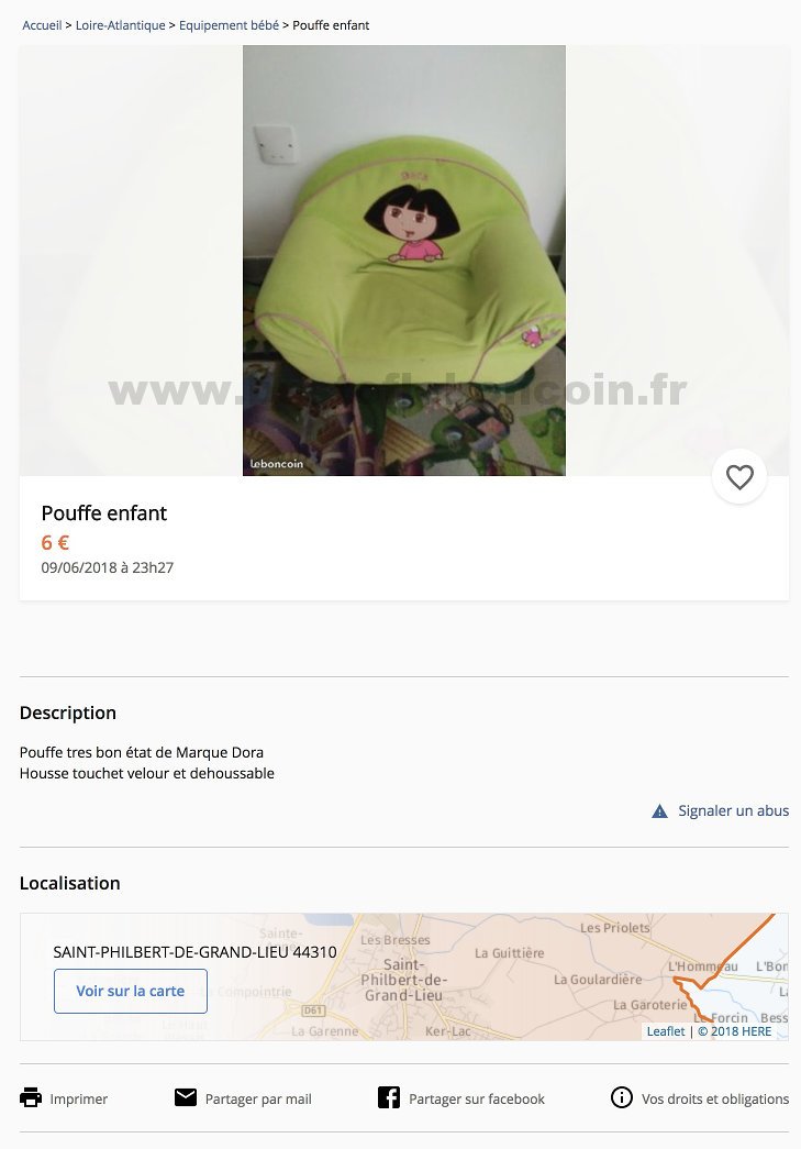 Pouffe Enfant