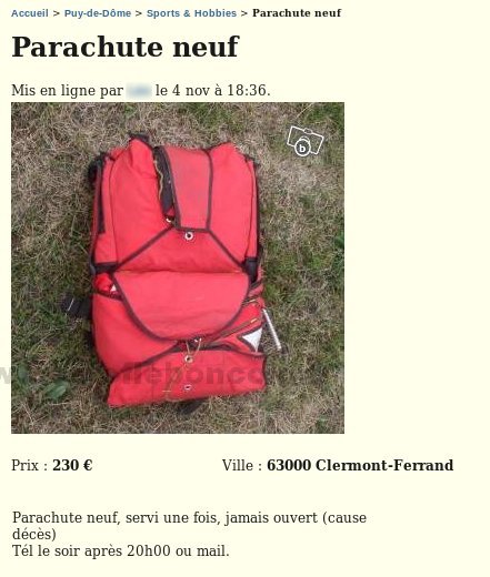 Parachute Neuf