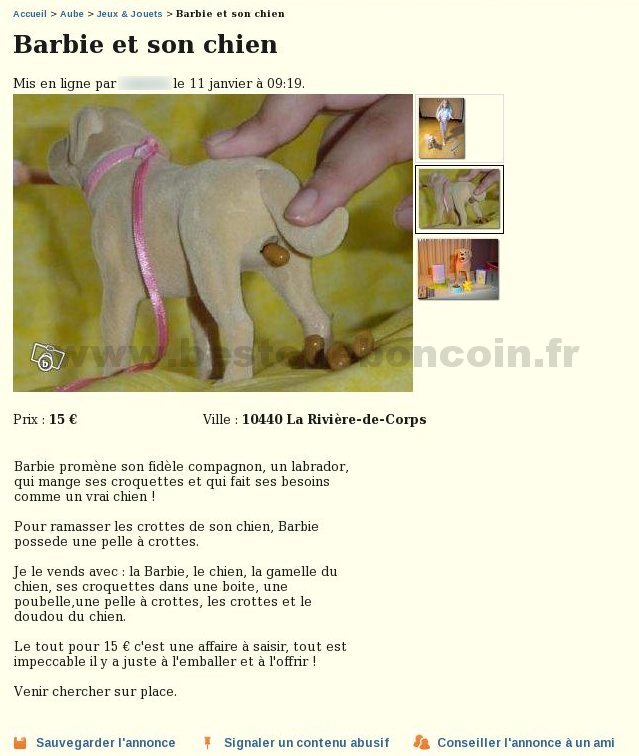 Barbie et son Chien