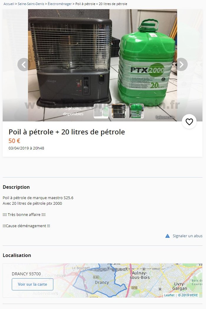 Poil à pétrole