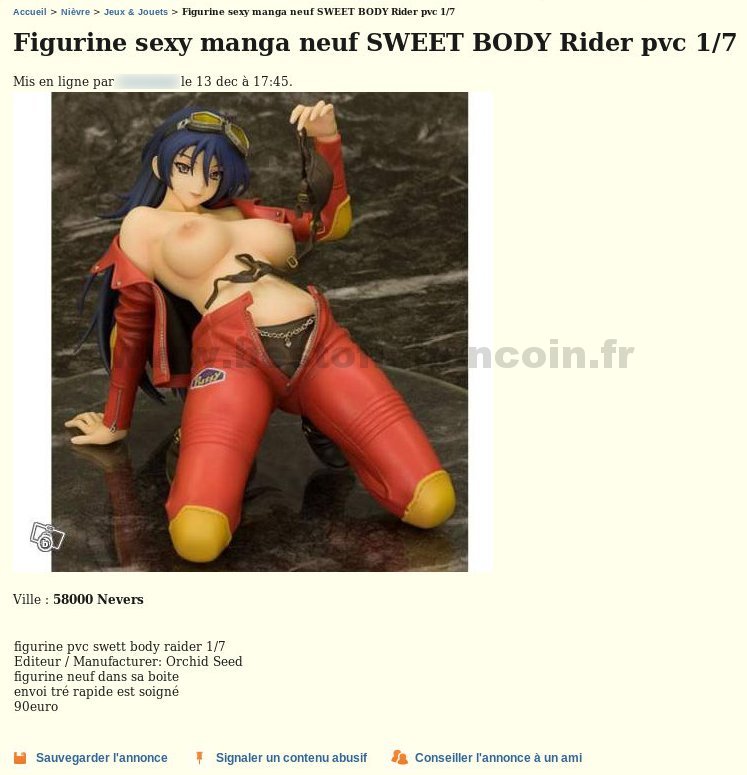 Figurine Sexy Manga