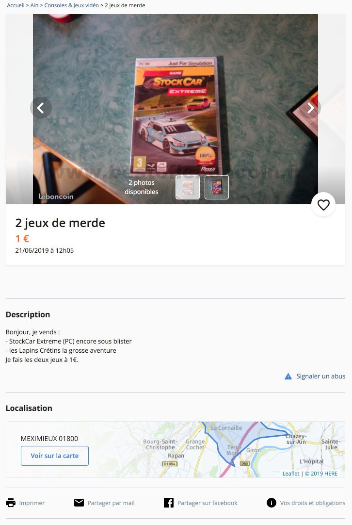 2 jeux de merde