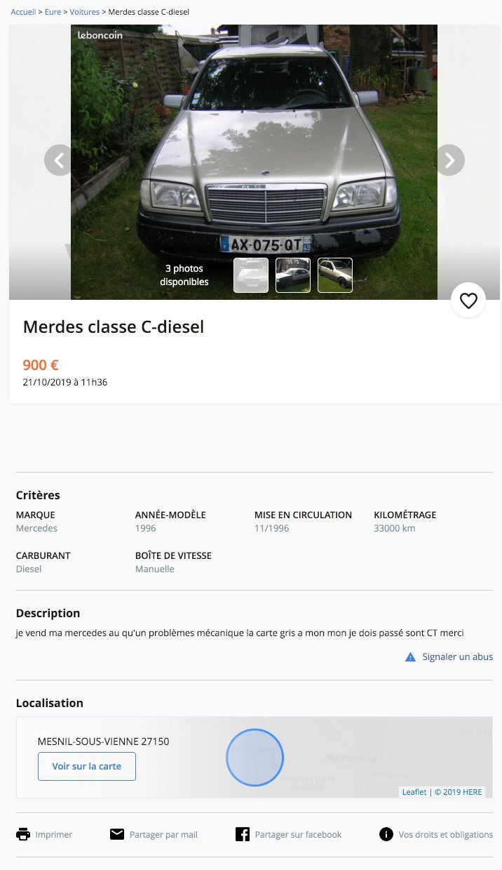 Merdes Classe C-Diesel