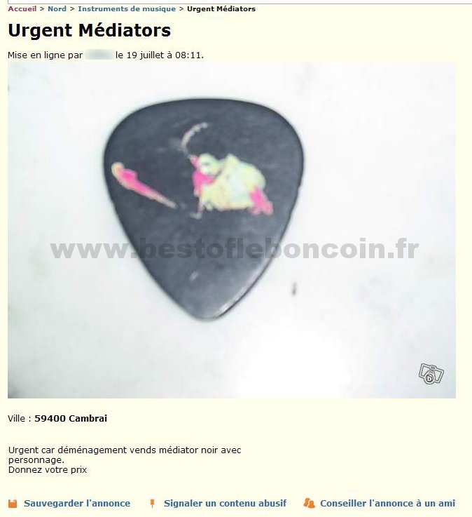 Médiator (cause déménagement)