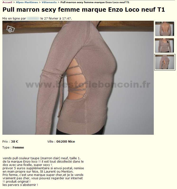 Pull Marron Sexy