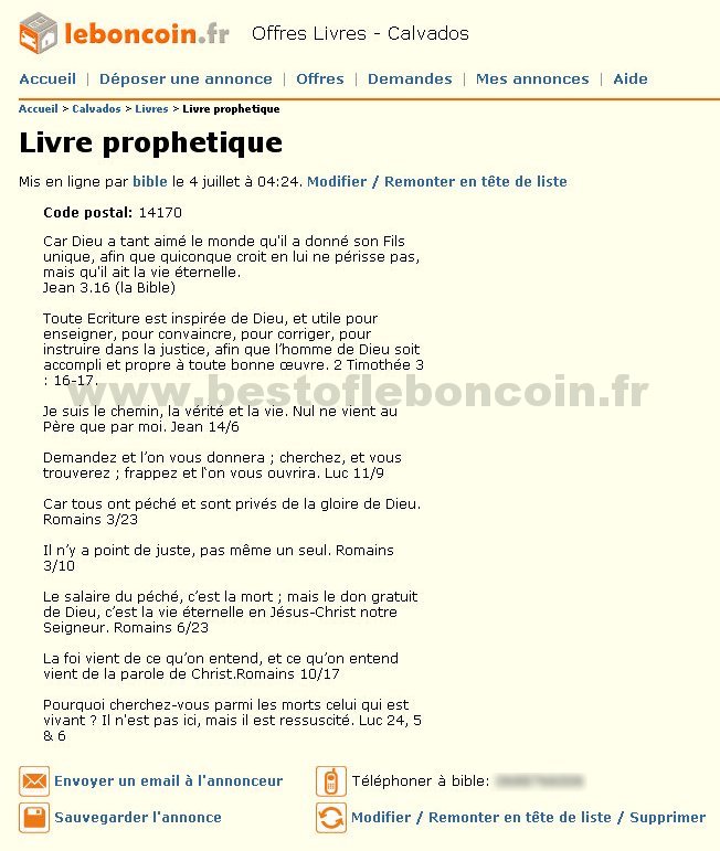 Livre prophétique