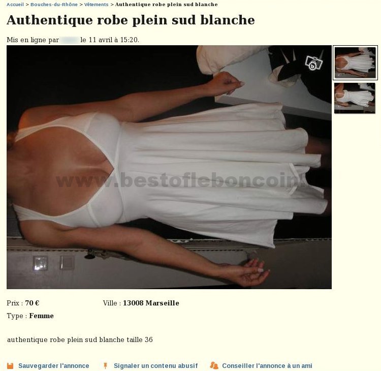 Robe Plein Sud Blanche