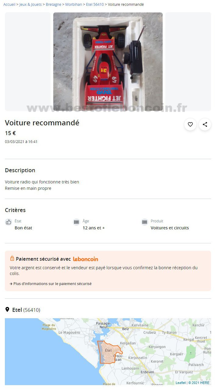 Voiture recommandé