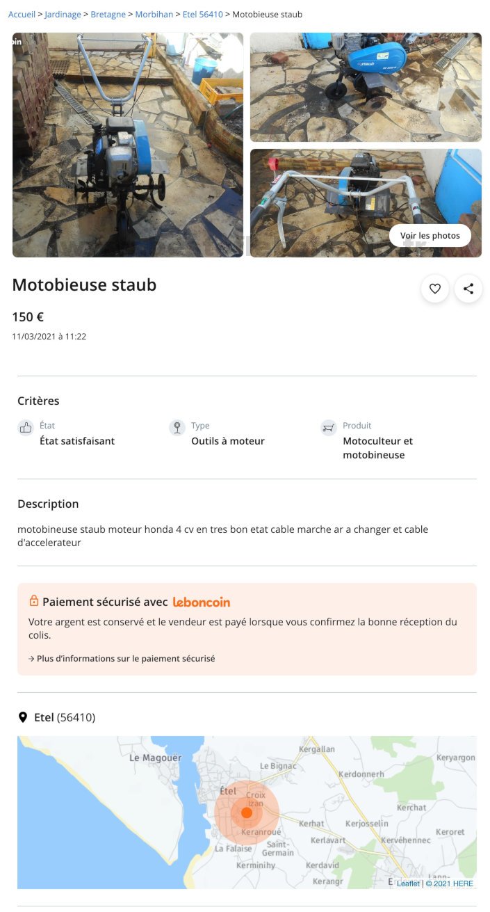 Motobieuse stab
