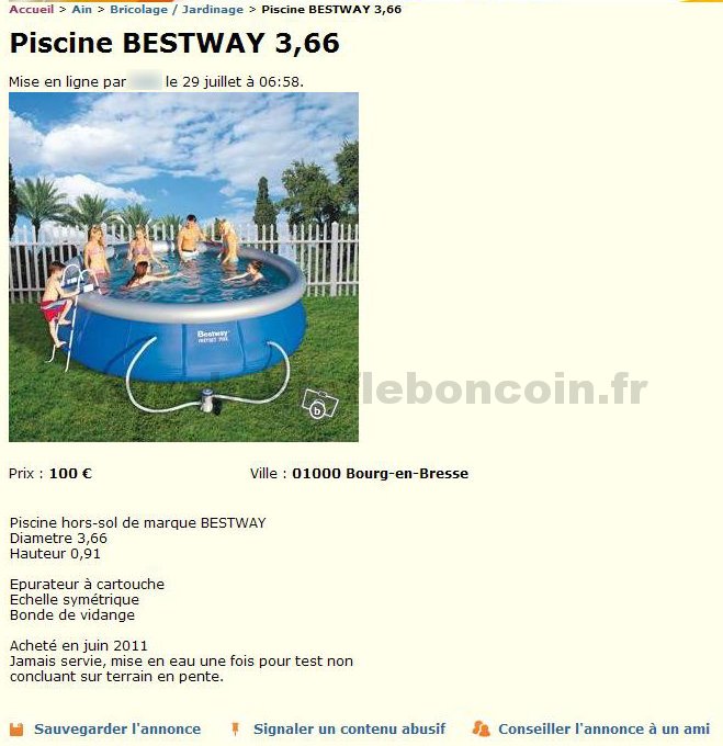 Piscine Bestway