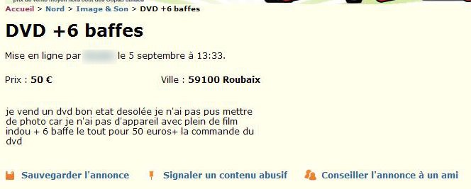 DVD + 6 Baffes