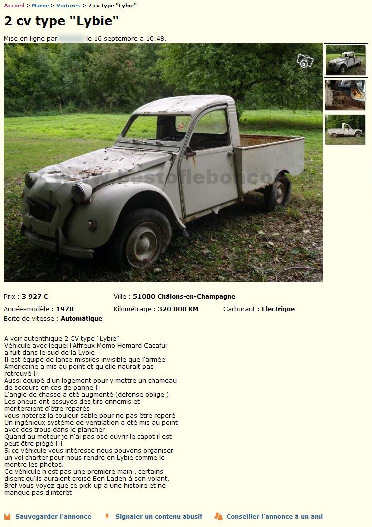 2CV type "Lybie"