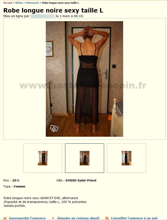 Robe Longue Noire