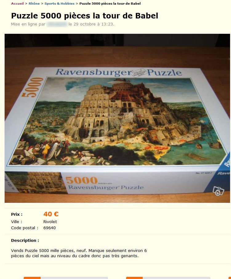 Puzzle 5000 Pièces