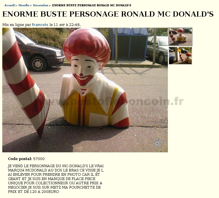 Buste McDonald