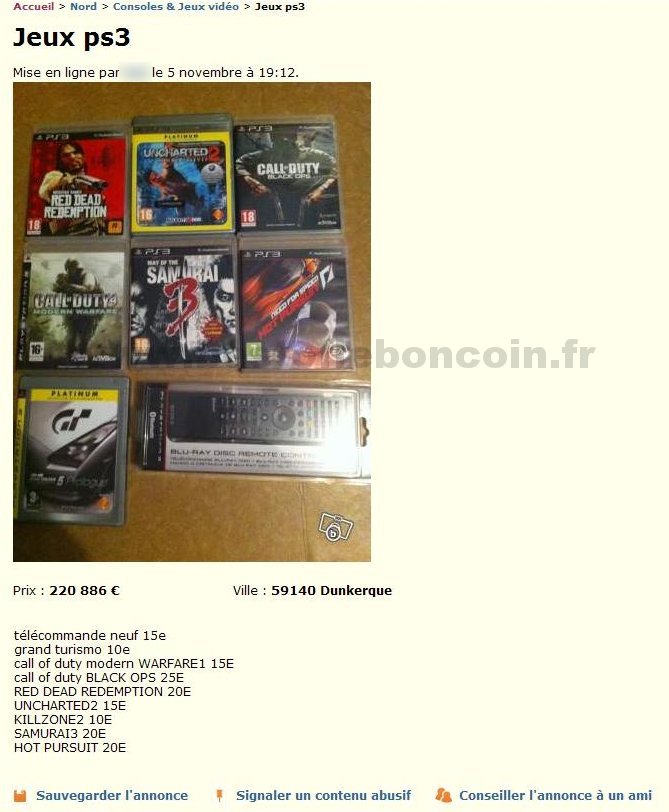 Jeux PS3