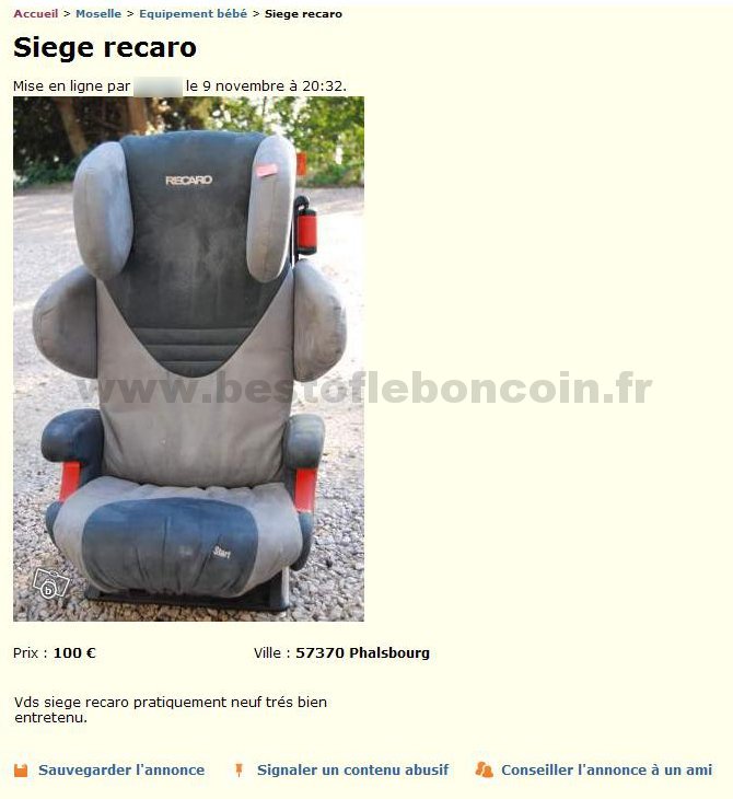 Siège Recaro