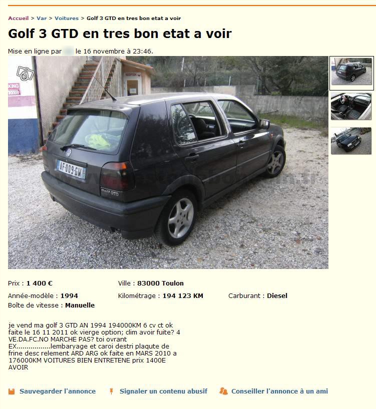 Golf 3 GTD