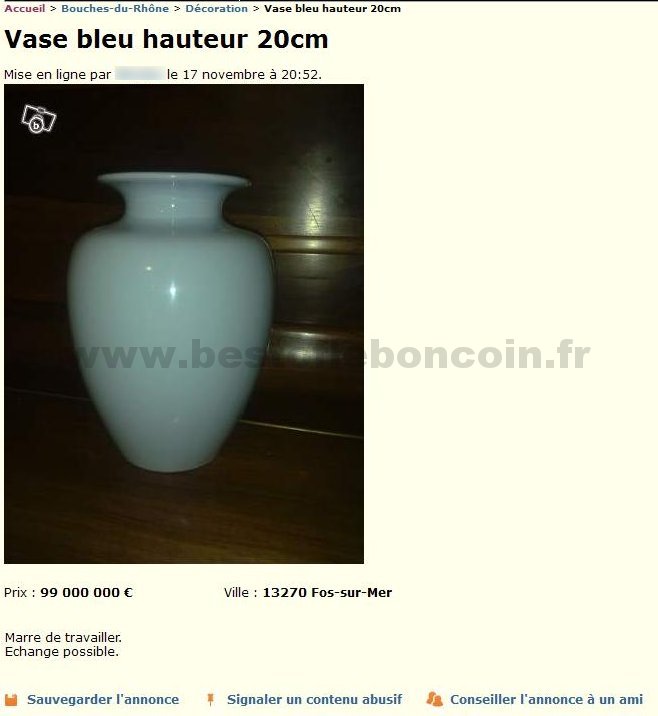 Vase Bleu