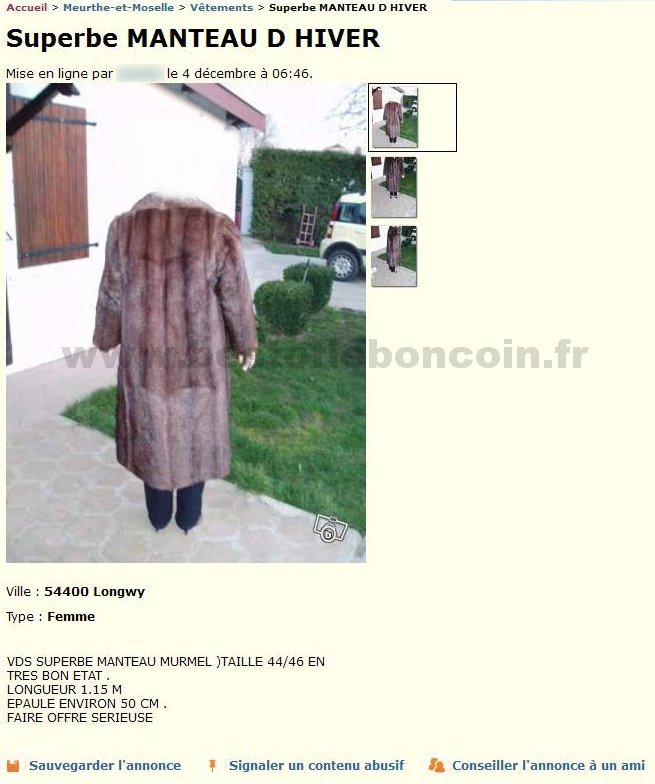 Manteau d'Hiver