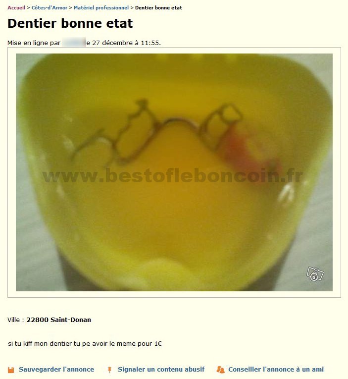 Dentier Bonne Etat