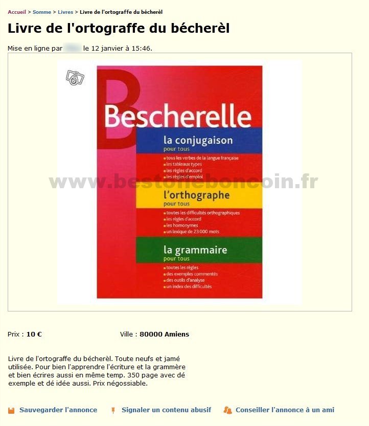 Livre de l'Ortograffe du Bécherèl