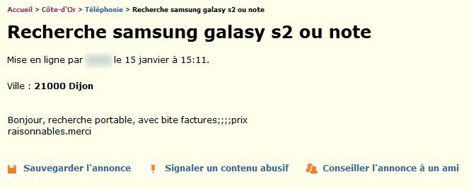 Recherche Samsung