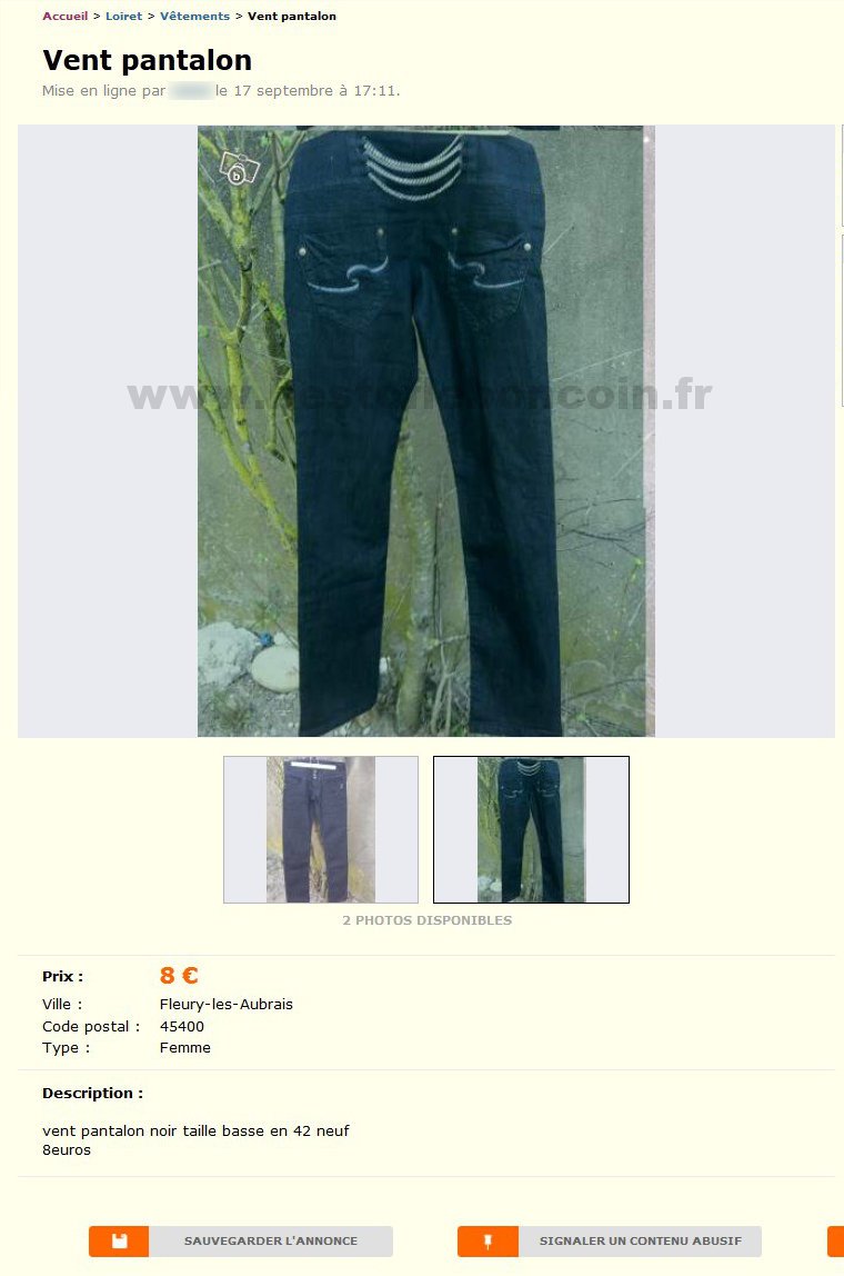 Vent Pantalon