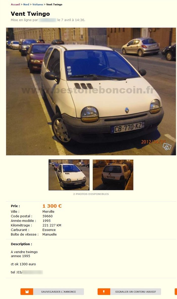 Vent Twingo