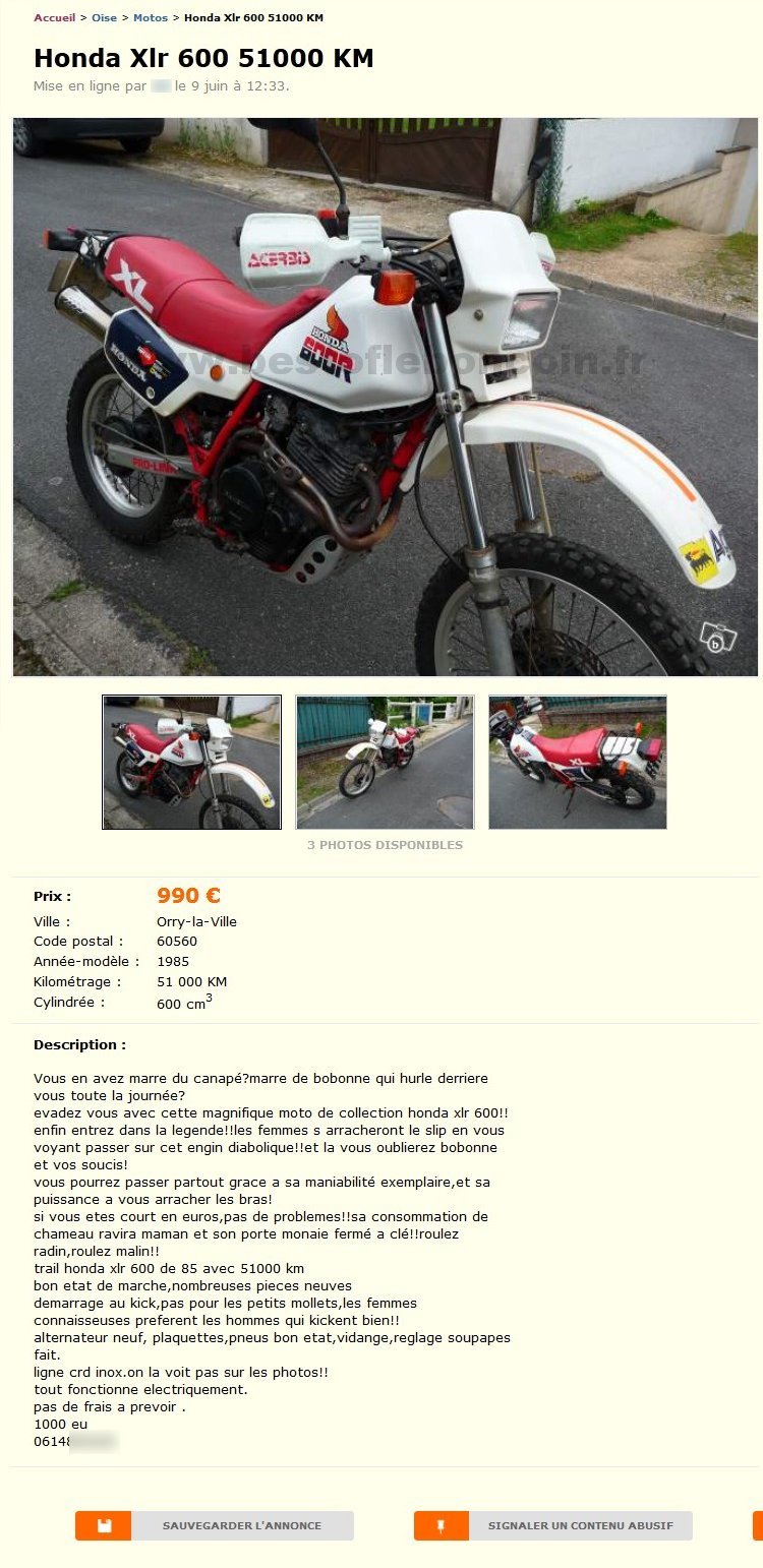 Honda XLR 600