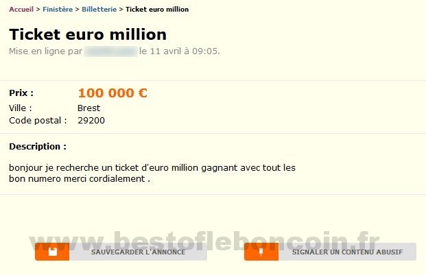 Ticket Euro Millions