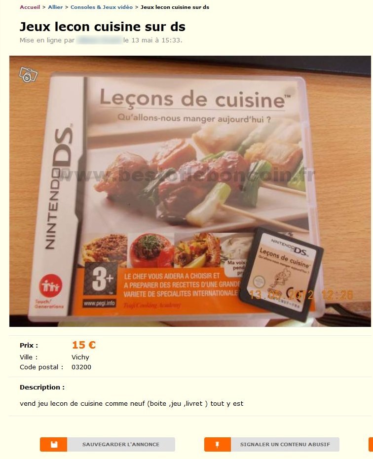 Jeux Lecon Cuisine