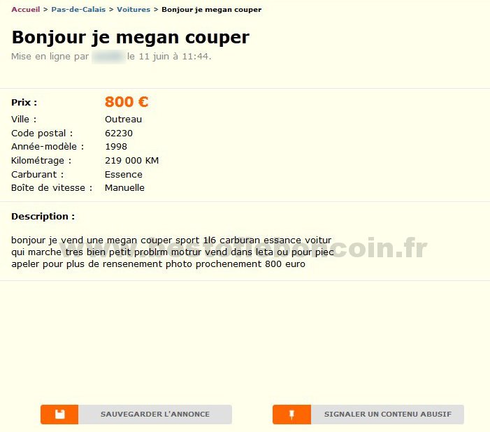 Bonjour je megan couper