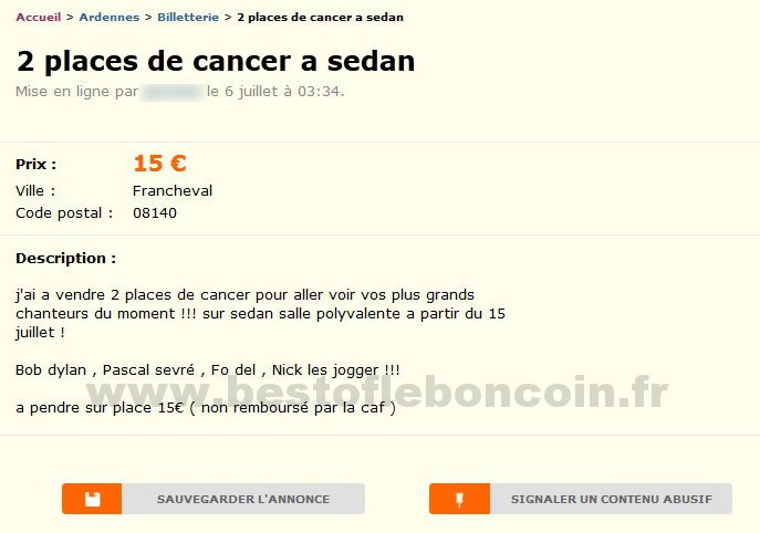 2 Places de Cancer