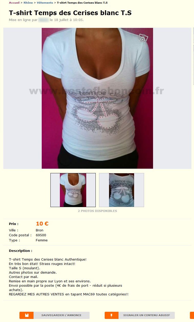 T-Shirt Temps des Cerises