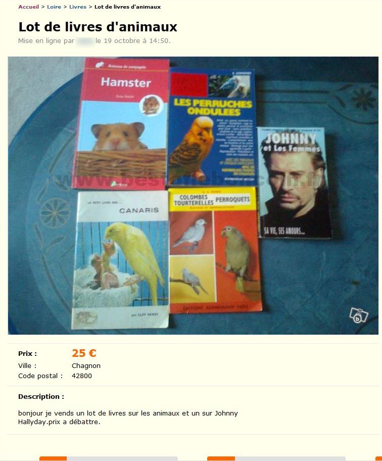 Lot de Livres d'Animaux