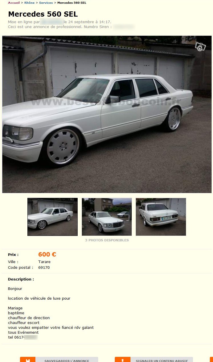 Mercedes 560 SEL