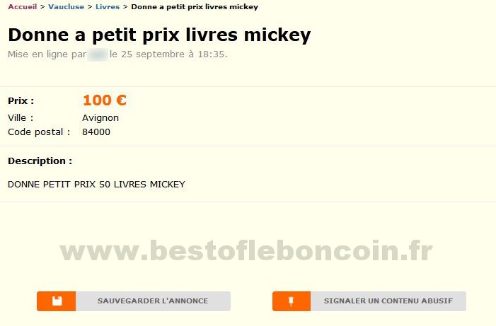 Donne a petit prix livres Mickey