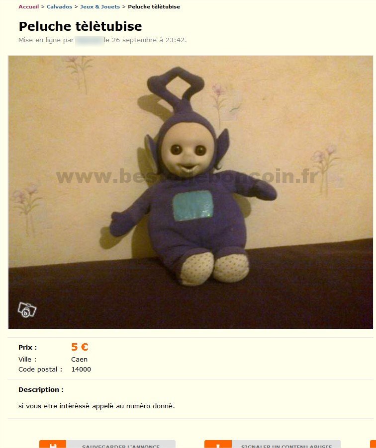 Peluche tèlètubise