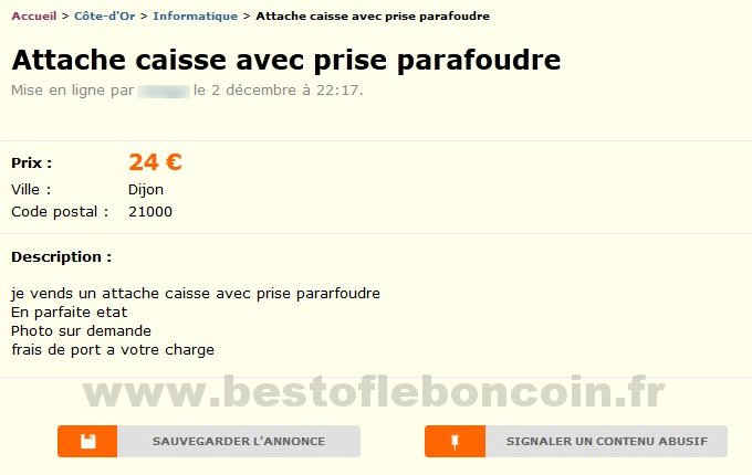 Attache Caisse Parafoudre