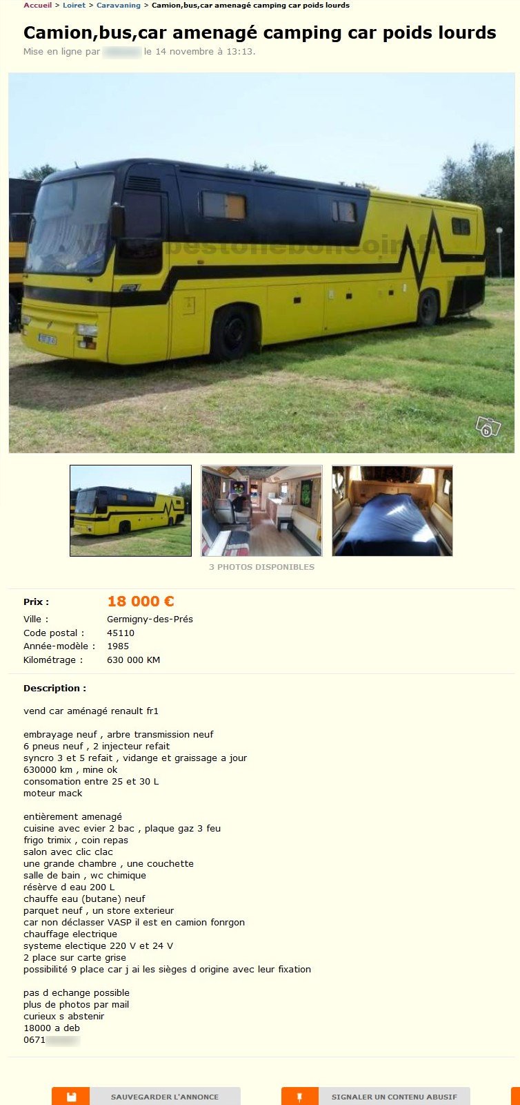 Camion Bus Amenagé Camping