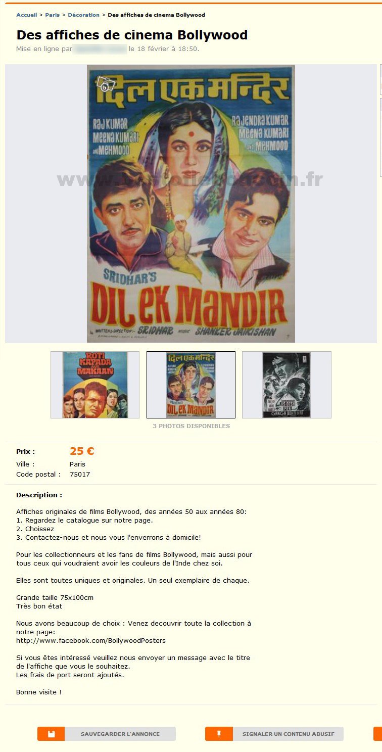 Affiches de Cinema Bollywood