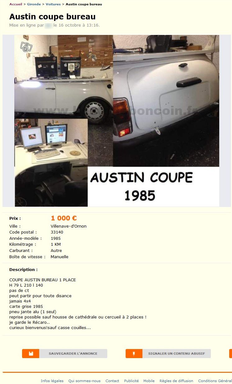 Austin Coupe Bureau